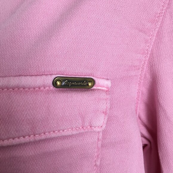 AQUAVERDE Paris Western Style Pink CLYDE Long Sleeve Snap Button Shirt - Picture 8 of 12